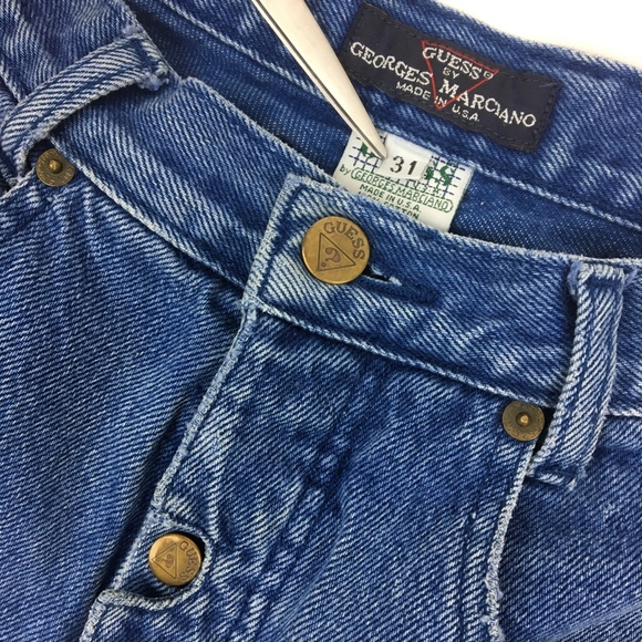 High Waist Green Label Guess Jeans w/ Button Fly - Picture 2 of 7